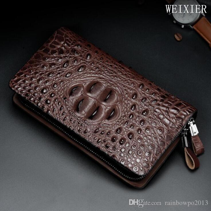 Factory wholesale men bag British alligator long wallet fashion embossed leather business clutch large capacity double zipper storage handbag, Black(printing box packaging)
Factory wholesale men bag British alligator long wallet fashion embossed leather business clutch large capacity double zipper storage handbag, Black(printing box packaging)