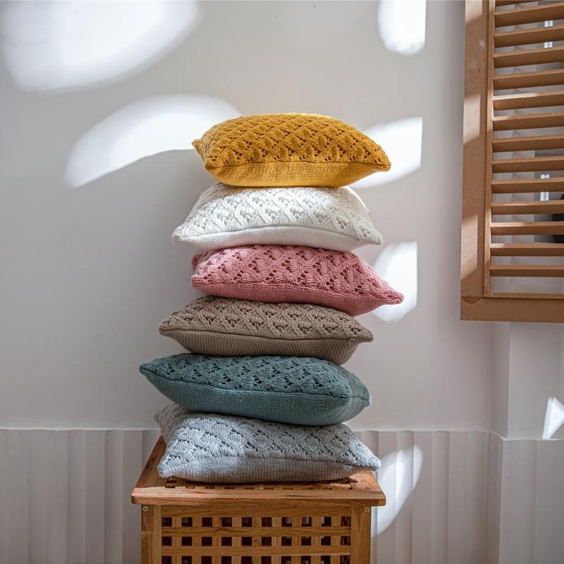 Pillow Case Fashion Knitting Cushion Cover Soft Solid Color Skin-friendly Throw Sofa Bedside Chair Car Home Decor Pillows 45x45
Pillow Case Fashion Knitting Cushion Cover Soft Solid Color Skin-friendly Throw Sofa Bedside Chair Car Home Decor Pillows 45x45