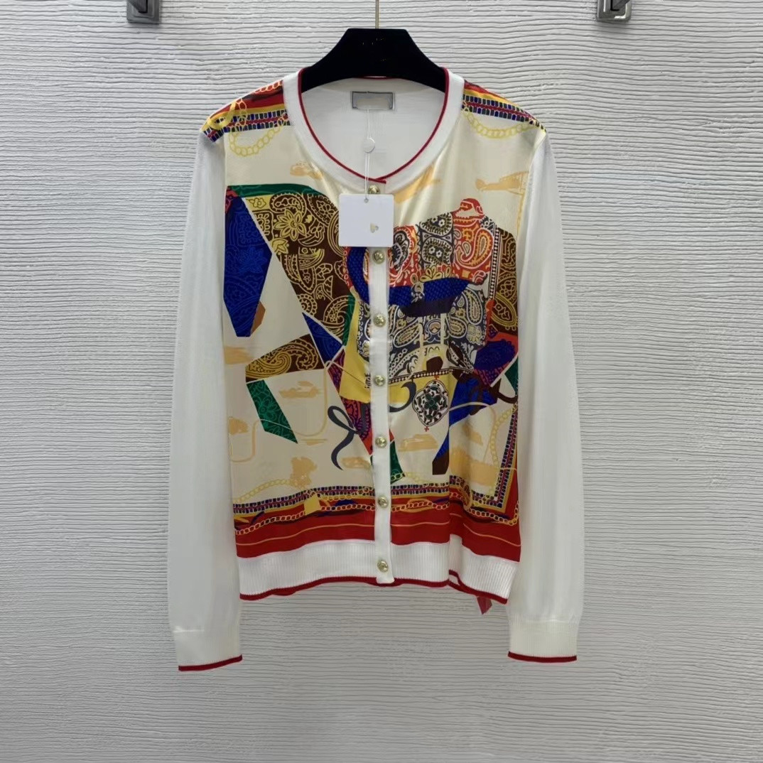 2022 Spring Milan Runway Sweaters O Neck Long Sleeve Women's Sweaters High End Jacquard Cardigan Designer Sweater 1105-11, Picture color
2022 Spring Milan Runway Sweaters O Neck Long Sleeve Women's Sweaters High End Jacquard Cardigan Designer Sweater 1105-11, Picture color