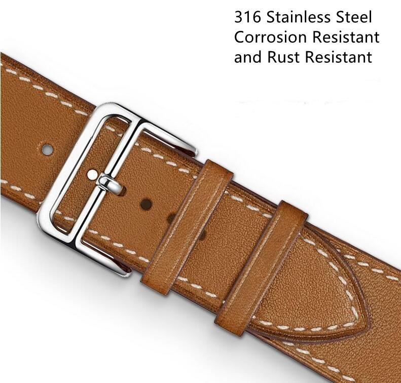 Business Real Leather Loop Bracelet Belt Band for Apple Watch 6 SE 5 4 42MM 38MM 44MM 40MM Strap on Smart iWatch 3 2 1 Watchband7684479