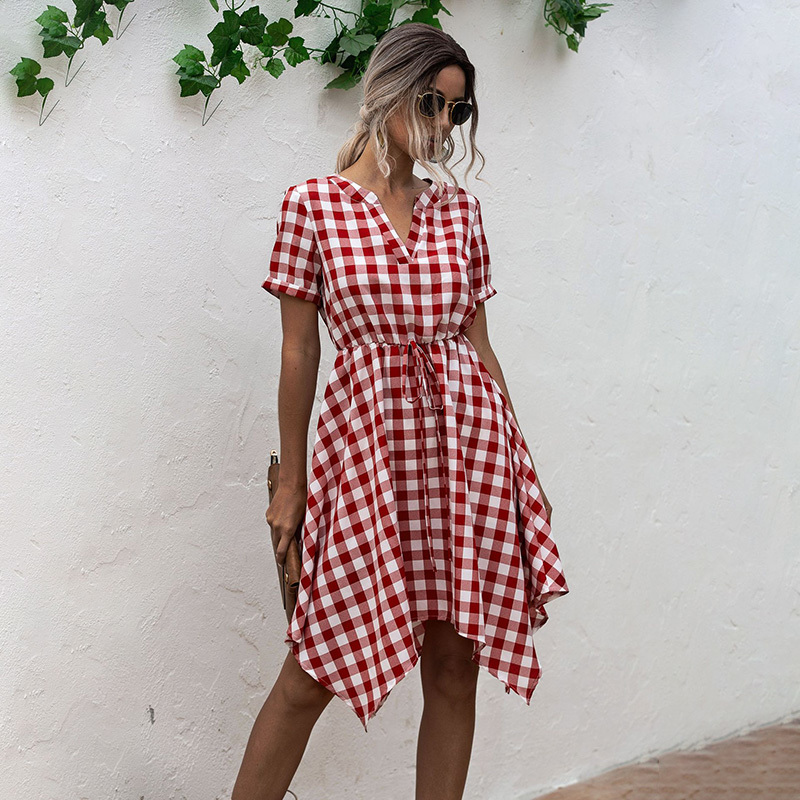 Shyloli V-neck Plaid Print Irregular Pettiskirt Office Mini Dresses Elegant High Waist Band Plus Size Bodycon Female Dress 210412, Pink
Shyloli V-neck Plaid Print Irregular Pettiskirt Office Mini Dresses Elegant High Waist Band Plus Size Bodycon Female Dress 210412, Pink