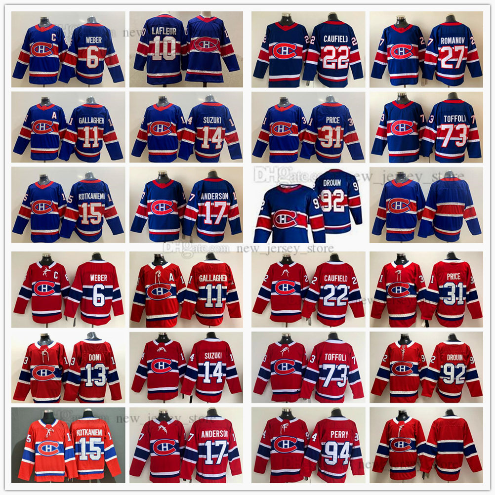 2021 Stanley Cup Final Reverse Retro Blue Ice Hockey Jersey Cole Caufield Tyler Toffoli Romanov Nick Suzuki Shea Weber Gallagher Jesperi Kot, Black;red
2021 Stanley Cup Final Reverse Retro Blue Ice Hockey Jersey Cole Caufield Tyler Toffoli Romanov Nick Suzuki Shea Weber Gallagher Jesperi Kot, Black;red