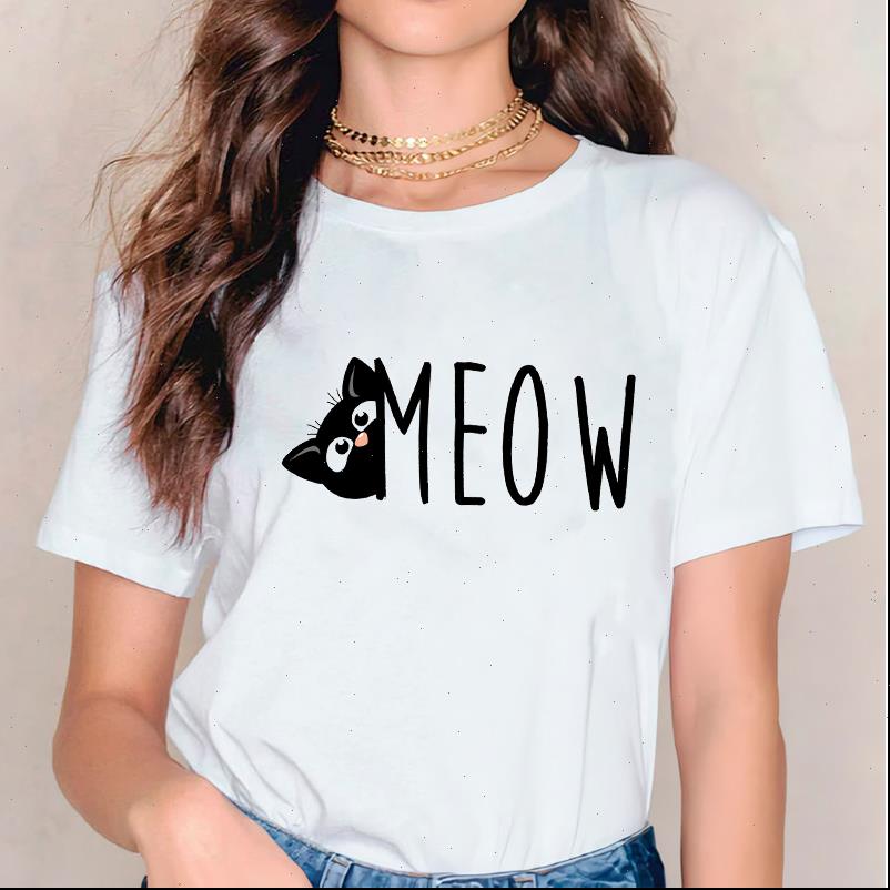 cat office cartoon women t shirt short sleeve summer autumn print graphic tee, White
cat office cartoon women t shirt short sleeve summer autumn print graphic tee, White