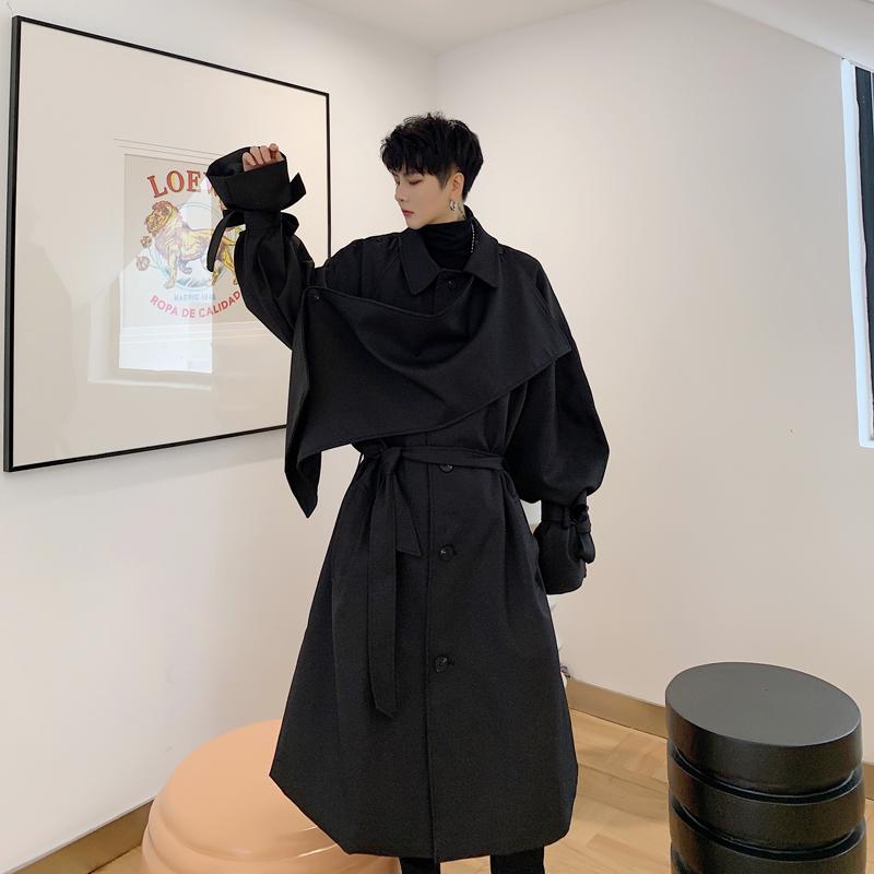 Men' Trench Coats Men Streetwear Hip Hop Gothic Vintage Puff Sleeve Loose Casual Long Windbreaker Jacket Overcoat Male Coat Outerwear, W878
Men' Trench Coats Men Streetwear Hip Hop Gothic Vintage Puff Sleeve Loose Casual Long Windbreaker Jacket Overcoat Male Coat Outerwear, W878