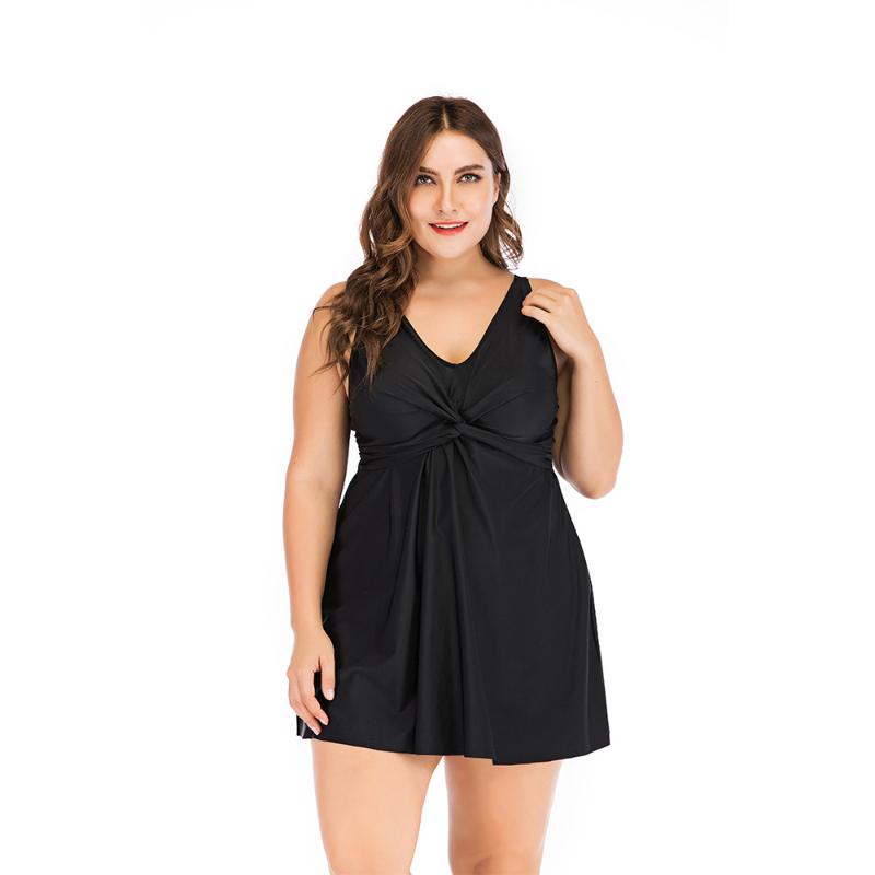 Women' Swimwear Plus Size Twist Tankini Set Two-Piece Bathing Suit Women Female Black Bodysuit Large Swimsuit 5XL
Women' Swimwear Plus Size Twist Tankini Set Two-Piece Bathing Suit Women Female Black Bodysuit Large Swimsuit 5XL