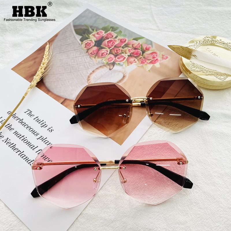 Rimless Round Sunglasses Women Men Vintage Luxury Oversized Lens Classic Brand Designer Frameless Brown Pink Oculos 2021, Black
Rimless Round Sunglasses Women Men Vintage Luxury Oversized Lens Classic Brand Designer Frameless Brown Pink Oculos 2021, Black