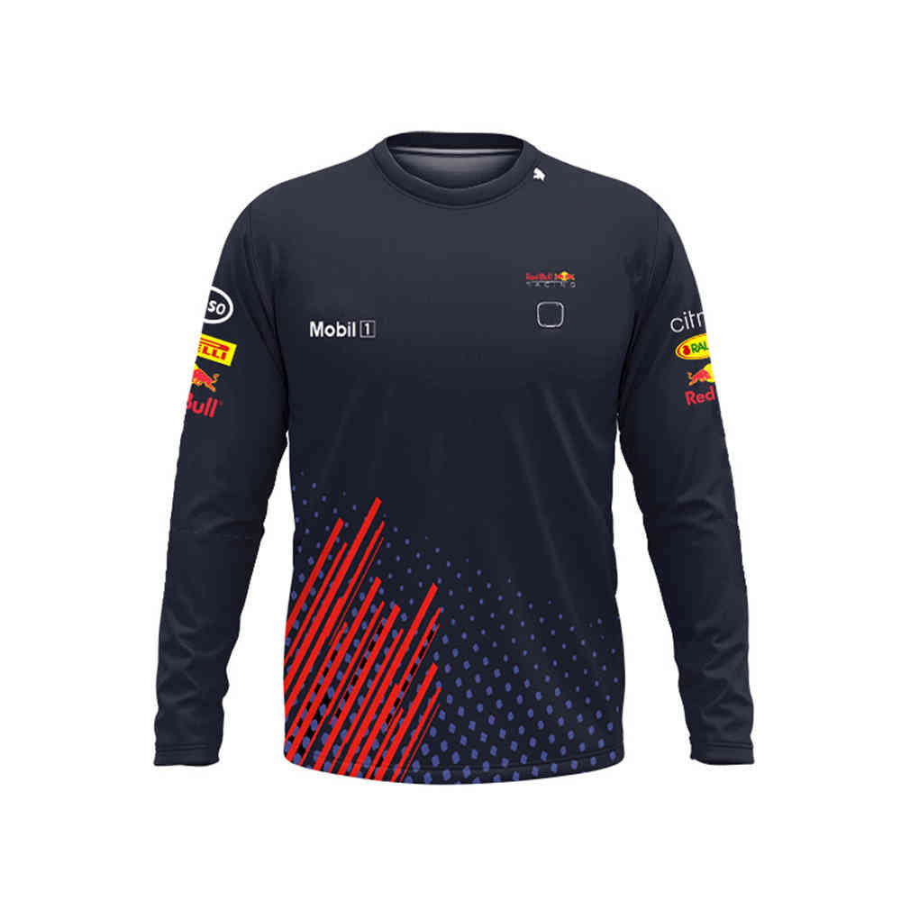 F1 Formula One Maximum Long Sleeve T-shirt Champion Style Navy Blue Red Spot Clothing Summer Commemorative
F1 Formula One Maximum Long Sleeve T-shirt Champion Style Navy Blue Red Spot Clothing Summer Commemorative