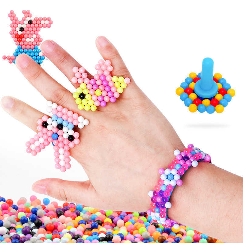 24 Colors Mix 6000Pcs 5mm Water Spray Magic Beads DIY 3D Puzzles Educational Gift Learn Kids Toys