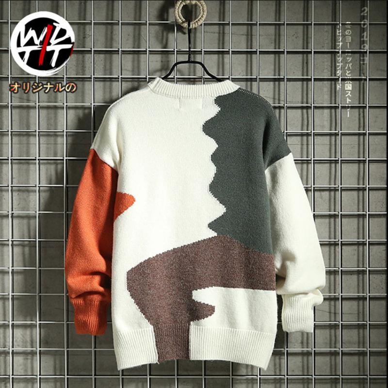 Striped Knitted Sweaters Harajuku Hip Hop Casual Pullover Jumper Sweater Streetwear Mens Fashion Tops, White
Striped Knitted Sweaters Harajuku Hip Hop Casual Pullover Jumper Sweater Streetwear Mens Fashion Tops, White