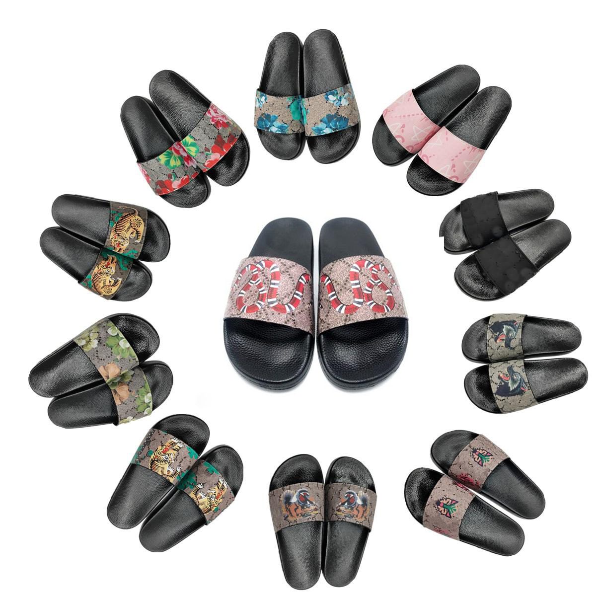 Designer Men Women Sandals Fashion Classic Flower platform Web size US5-11 Rubber Fashion Wide Flat Thick Slipper bottoms flip flops Beach Causal GGS Slide, Color 3
Designer Men Women Sandals Fashion Classic Flower platform Web size US5-11 Rubber Fashion Wide Flat Thick Slipper bottoms flip flops Beach Causal GGS Slide, Color 3