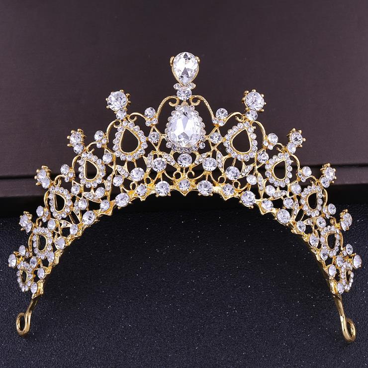Hair Clips & Barrettes Princess Gold Crown Luxury Crystal Crowns And Tiaras Hollow Out Full Rhinestone Headband Wedding Tiara Bride Head Jew, Golden;silver
Hair Clips & Barrettes Princess Gold Crown Luxury Crystal Crowns And Tiaras Hollow Out Full Rhinestone Headband Wedding Tiara Bride Head Jew, Golden;silver