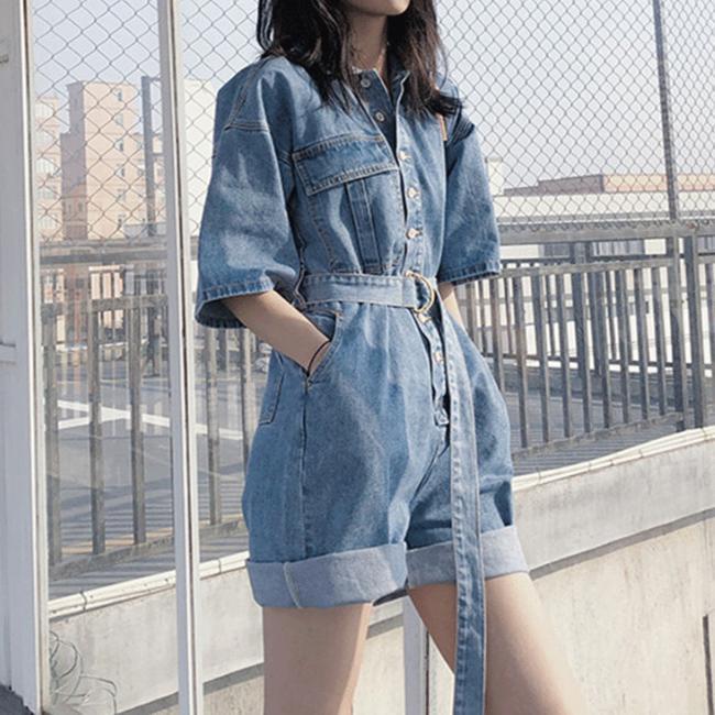 Women's Jumpsuits & Rompers Leisure Jean Bodysuit Women Denim Suits Loose Playsuits Casual Romper Womens Jumpsuit, Black;white
Women's Jumpsuits & Rompers Leisure Jean Bodysuit Women Denim Suits Loose Playsuits Casual Romper Womens Jumpsuit, Black;white