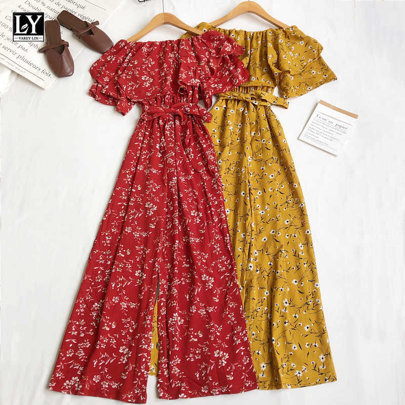 LY VAREY LIN Summer Women Bohemian High Waist Wide Leg Pants Casual Loose Floral Sexy Female Jumpsuits 210526, Green
LY VAREY LIN Summer Women Bohemian High Waist Wide Leg Pants Casual Loose Floral Sexy Female Jumpsuits 210526, Green