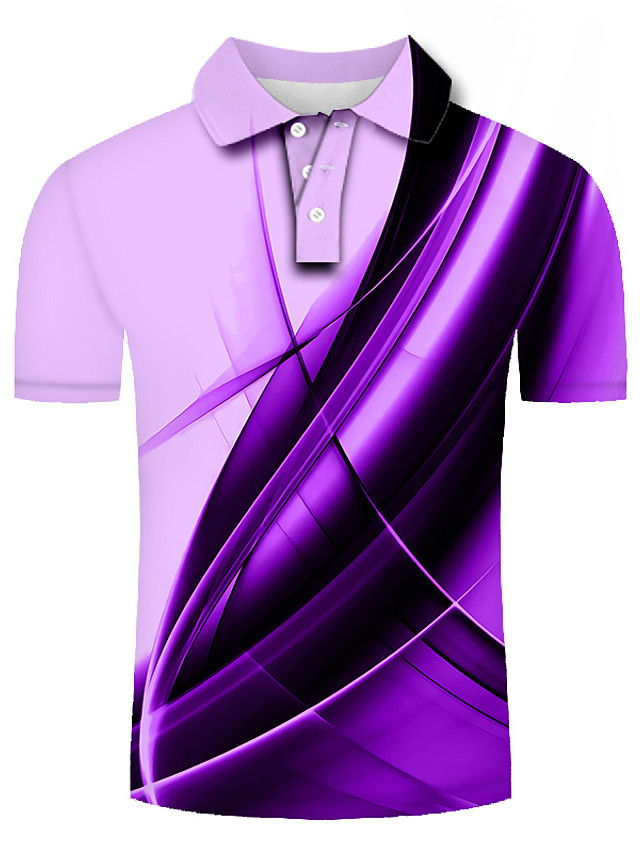 Gradient color pattern men' 3D printed T-shirt visual impact party top streetwear punk gothic round neck high quality American muscle style short sleeves, Purple
Gradient color pattern men' 3D printed T-shirt visual impact party top streetwear punk gothic round neck high quality American muscle style short sleeves, Purple