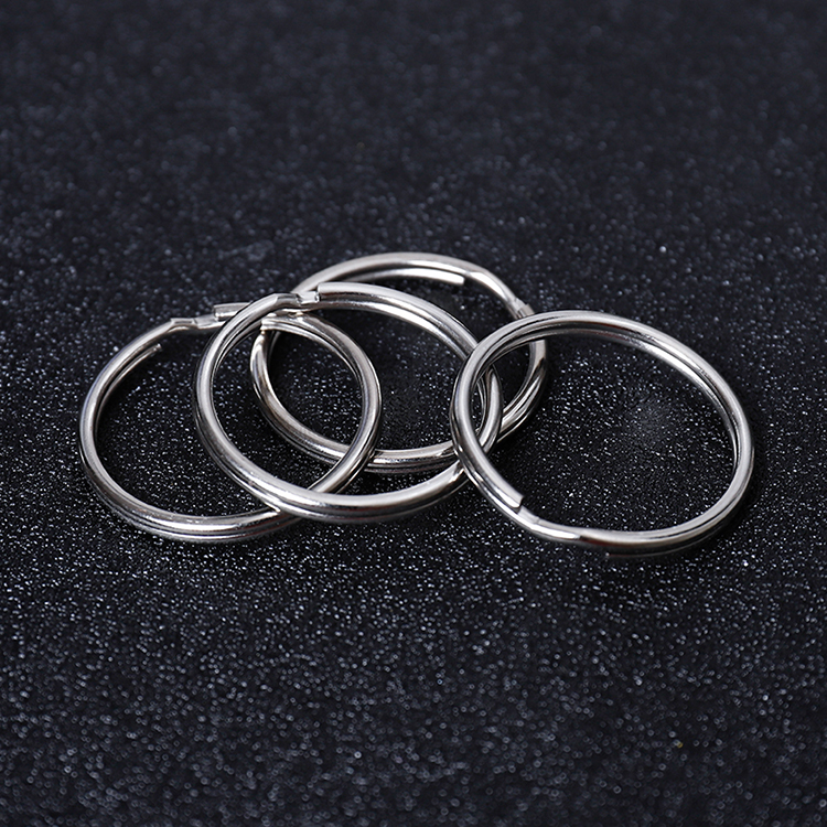 100pcs/Lot Silver Color Metal Key Holder Split Rings DIY Keychain Accessories Key Ring For Keychain open easily and no deformation