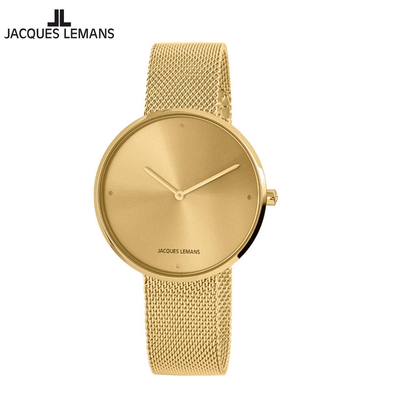 Wristwatches Jacques Lemans Fashion Design Collection Lady Women Quartz Watch Gold Plated Mesh Band Water Resistance 1-2056, Grey 1-2056k
Wristwatches Jacques Lemans Fashion Design Collection Lady Women Quartz Watch Gold Plated Mesh Band Water Resistance 1-2056, Grey 1-2056k