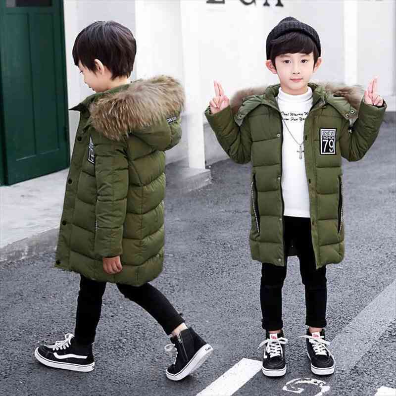 Children Fashion Winter Jacket For Boys Warm Hooded Long Coat 90% Cotton Baby Casual Jackets Clothes Kids Parkas, Blue;gray
Children Fashion Winter Jacket For Boys Warm Hooded Long Coat 90% Cotton Baby Casual Jackets Clothes Kids Parkas, Blue;gray