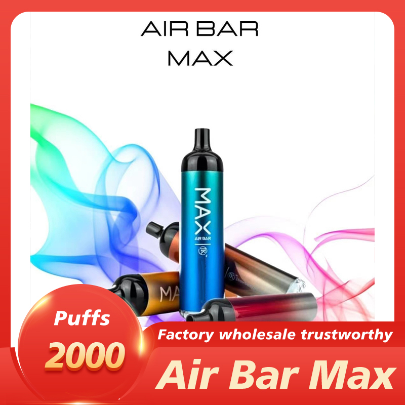 Air Bar Max Disposable Cigarettes 2000 Puffs 12 Colors Pod Device 6.5 ml Vape Pen Kit 1250 mAh Battery Pre-filled Vapors e Cigs PK Bang Xxl
Air Bar Max Disposable Cigarettes 2000 Puffs 12 Colors Pod Device 6.5 ml Vape Pen Kit 1250 mAh Battery Pre-filled Vapors e Cigs PK Bang Xxl