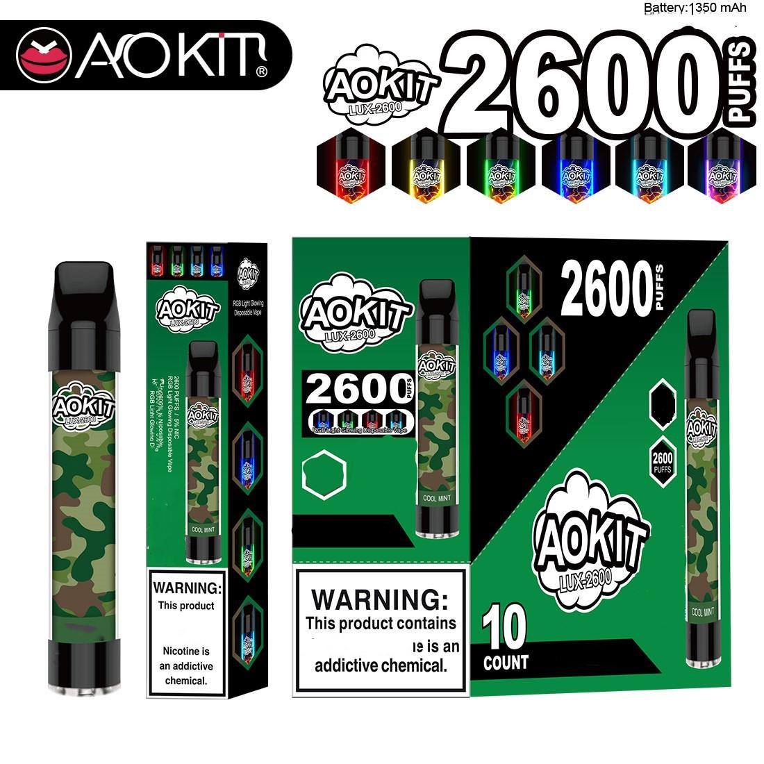 100% Authentic Aokit Lux Disposable Device Cigarettes 260 Puffs 8.5Pre-Filled Vape Pods 1350mAh batery aviliable Flum
100% Authentic Aokit Lux Disposable Device Cigarettes 260 Puffs 8.5Pre-Filled Vape Pods 1350mAh batery aviliable Flum