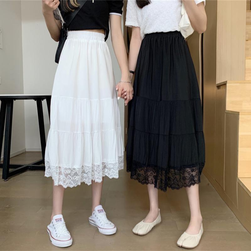 Skirts Korean Lace Long Skirt Women 2021 Spring Cake Thin Summer Comfortable A-line Black With Lining, White
Skirts Korean Lace Long Skirt Women 2021 Spring Cake Thin Summer Comfortable A-line Black With Lining, White