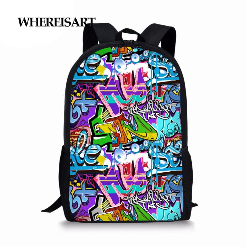 School Bags WHEREISART Kawaii Graffiti For Teenager Girls Primary Kids Schoolbag Children Book Bag Student Bagpack Boys
School Bags WHEREISART Kawaii Graffiti For Teenager Girls Primary Kids Schoolbag Children Book Bag Student Bagpack Boys