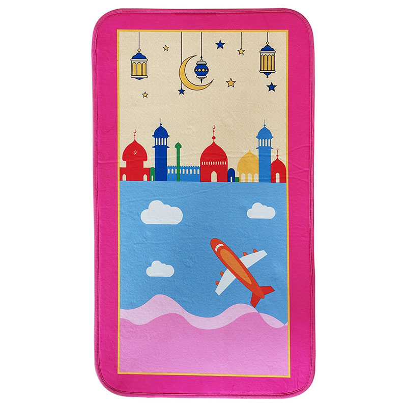 Kids Children Prayer Mat Thick Soft Islamic Muslim Musallah Prayer Rug Carpet tapis de priere Islam Praying Mat Rugs Sajadah 210329