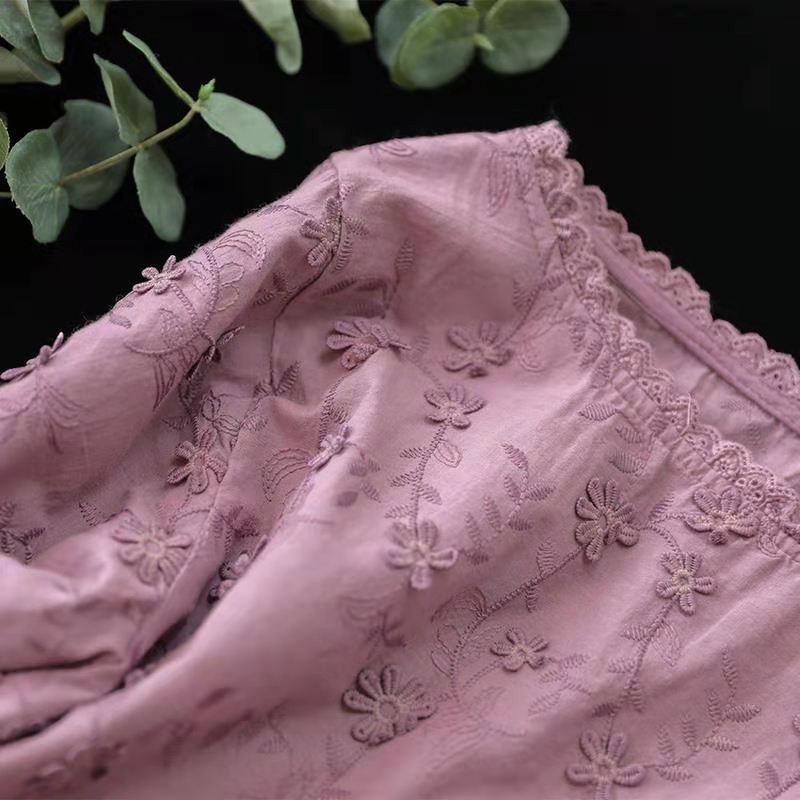 Arrival Summer Arts Style Women Loose Three Quarter Sleeve O-neck Blouse Cotton Pullover Embroidery Casual Shirts W354 210512