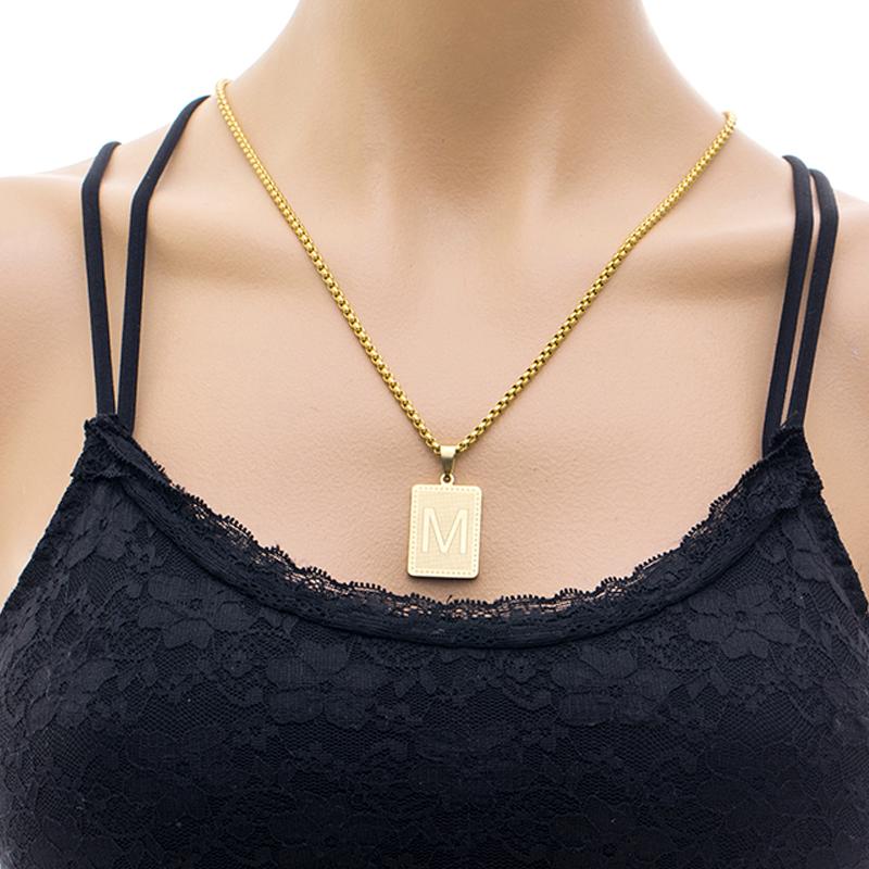 Pendant Necklaces A-Z 26 Initials Letter Necklace For Women Men Stainless Steel Gold Color Jewelry Gift Love Friends, Silver
Pendant Necklaces A-Z 26 Initials Letter Necklace For Women Men Stainless Steel Gold Color Jewelry Gift Love Friends, Silver