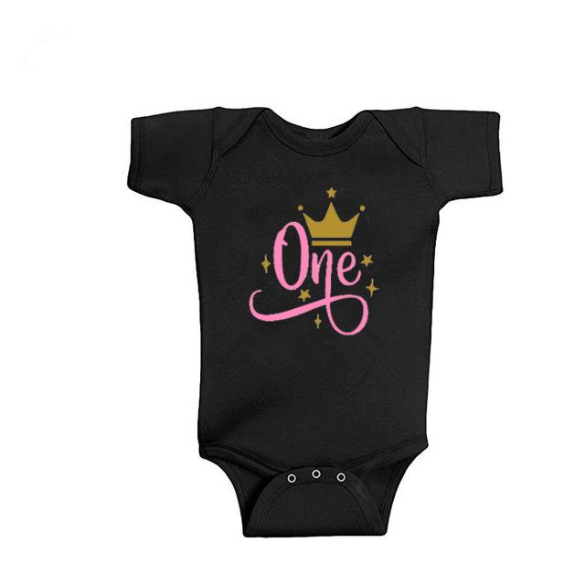 Rompers Cute Baby Bodysuit One Birthday Gifts Letter Print Summer Short Sleeve Boys Girls 100% Cotton Jumpsuits, Wg
Rompers Cute Baby Bodysuit One Birthday Gifts Letter Print Summer Short Sleeve Boys Girls 100% Cotton Jumpsuits, Wg