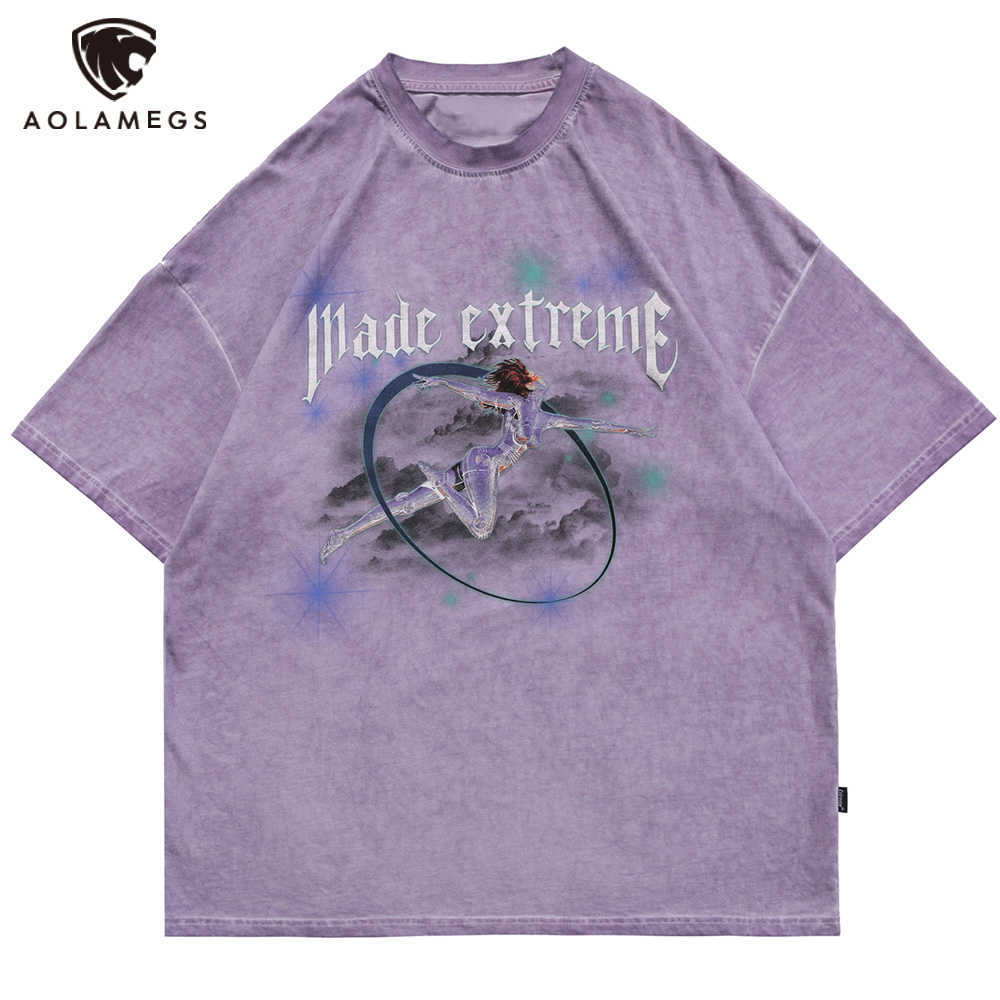 Aolamegs T-shirt Men Robot Girls Vaporwave Print Men's Tee Shirts Summer Retro Harajuku Streetwear High Street Loose Couple Tops 210629, Purple
Aolamegs T-shirt Men Robot Girls Vaporwave Print Men's Tee Shirts Summer Retro Harajuku Streetwear High Street Loose Couple Tops 210629, Purple