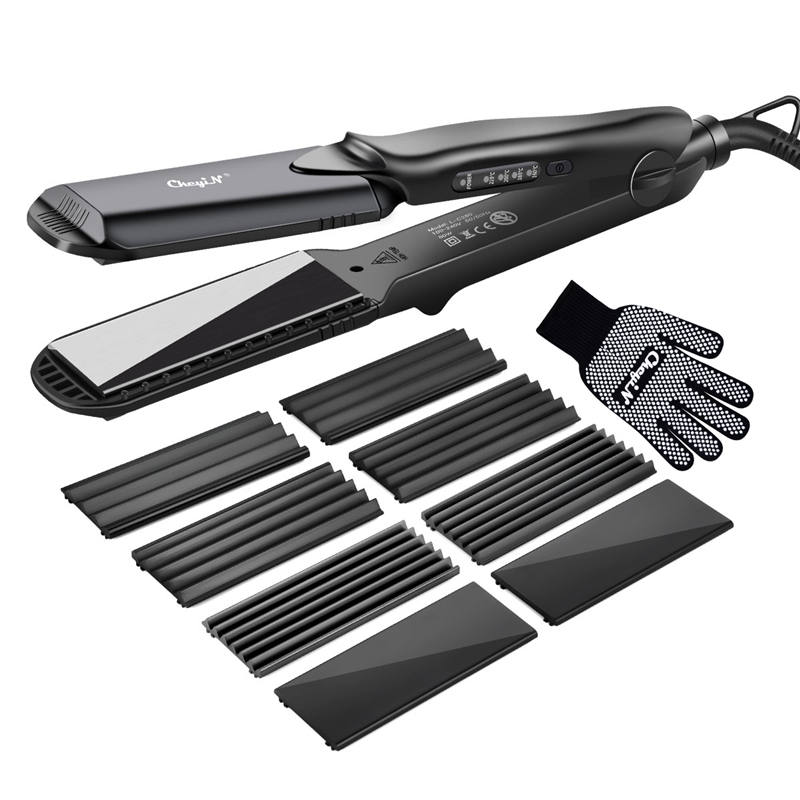 4-in-1Interchangeable Plates Fast Hair Straightener Flat Iron Electric Ceramic Hair Curler Crimper Corrugated Wave Hair Styling
4-in-1Interchangeable Plates Fast Hair Straightener Flat Iron Electric Ceramic Hair Curler Crimper Corrugated Wave Hair Styling