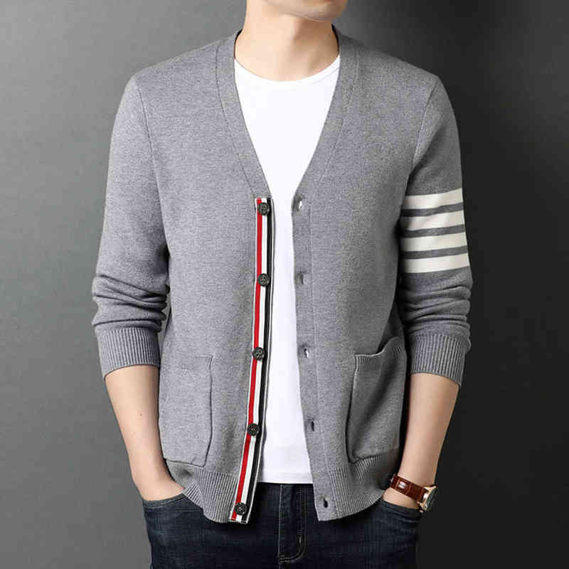 Fakuntn Luxury Brand Thom Sweaters Men Slim Fit V-neck Striped Cardigans Clothing Cotton Casual Coat England Style, Xl
Fakuntn Luxury Brand Thom Sweaters Men Slim Fit V-neck Striped Cardigans Clothing Cotton Casual Coat England Style, Xl
