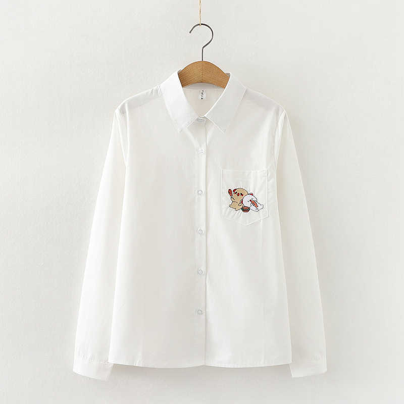 Women Blouse and Tops Long Sleeve Embroidery White Shirts Long Sleeve Button Up Casual Street Tops Spring Cute Shirts 210604
Women Blouse and Tops Long Sleeve Embroidery White Shirts Long Sleeve Button Up Casual Street Tops Spring Cute Shirts 210604