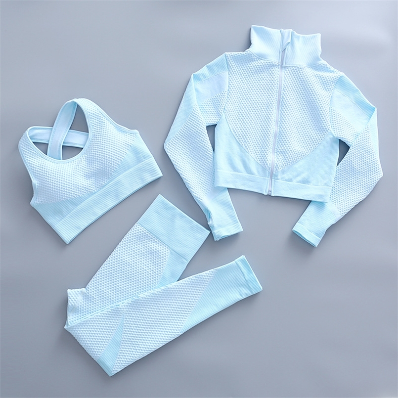 2/3 Piece Set Women Work Out Clothing Yoga Female Gym Fitness Seamless Sportswear Zipper Shirts Sports Bra Active Leggings 220312, Gray white 2pcs
2/3 Piece Set Women Work Out Clothing Yoga Female Gym Fitness Seamless Sportswear Zipper Shirts Sports Bra Active Leggings 220312, Gray white 2pcs