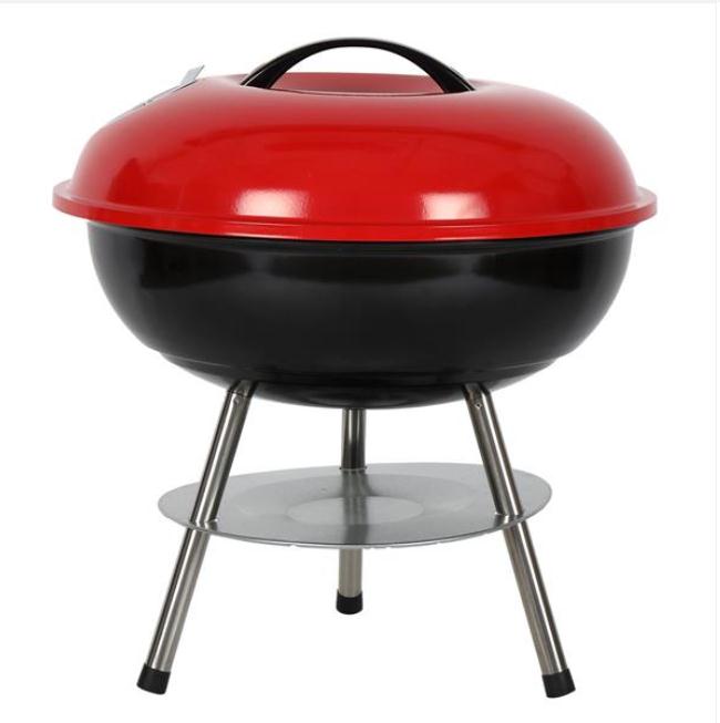 Kitchen Dining & Bar Barbecue Portable folding chalcoal Stainless Steel Grill Wild camping easy carry outdoor picnic garden 14-inch charcoal gril