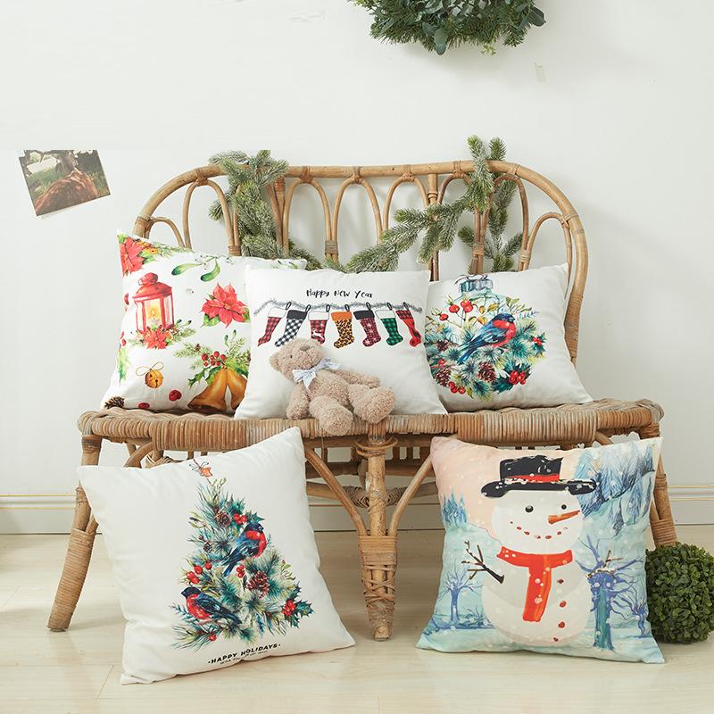 Cushion/Decorative Pillow Christmas Decorative Cover Eve Cushion Snowman Tree Elk Pillowcase 45cm Printed Chiar Sofa Car
Cushion/Decorative Pillow Christmas Decorative Cover Eve Cushion Snowman Tree Elk Pillowcase 45cm Printed Chiar Sofa Car