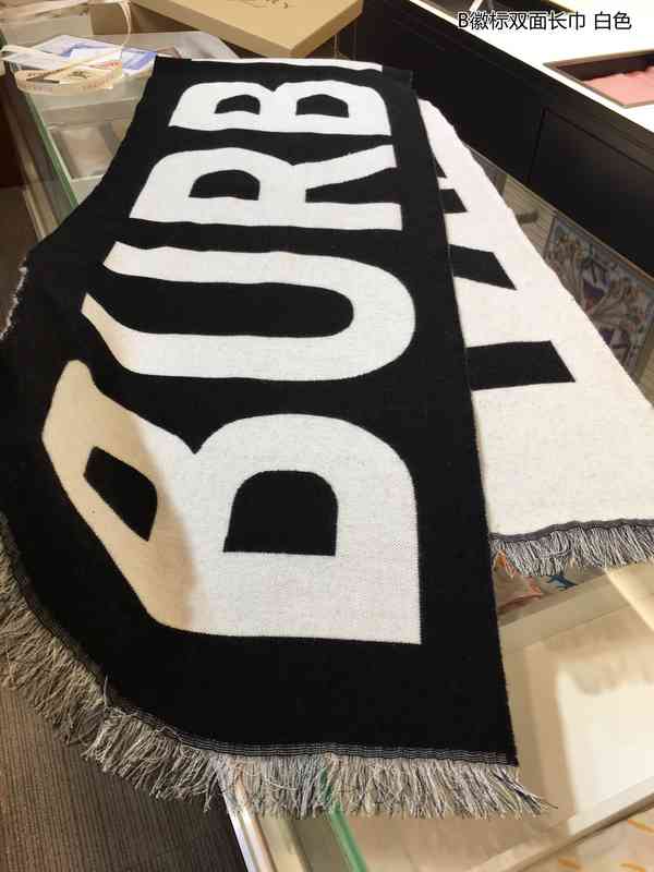 Hat Scarf Glove Set2021 Autumn and Winter b Letter Chao Br Cashmere Men's Women's Shawl Double-sided