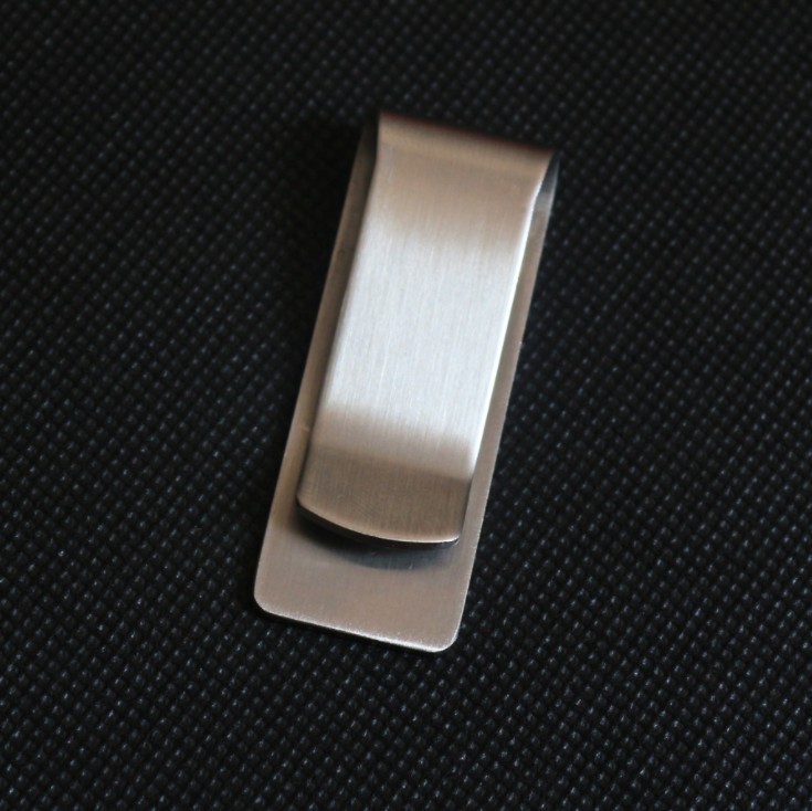 Stainless Steel Metal Money Clip High Quality Fashion Simple Silver Dollar Cash Bill Clamp Holder Wallet