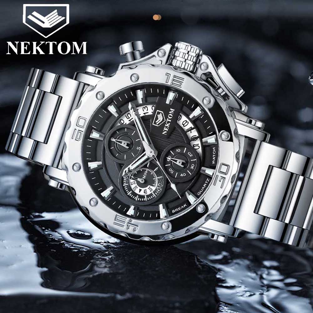 Casual Men Sport Watch Top Brand Stainless Steel Waterproof Chronograph Watch Fashion Business Men Wristwatch Military Watchesg
Casual Men Sport Watch Top Brand Stainless Steel Waterproof Chronograph Watch Fashion Business Men Wristwatch Military Watchesg