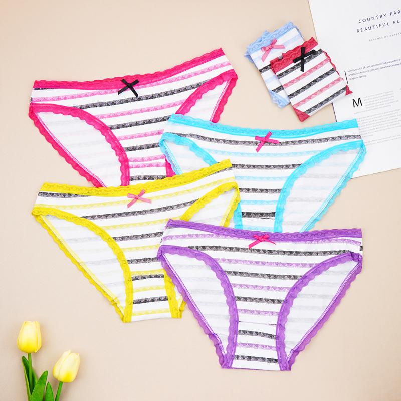 Women's Panties 6Pcs/Set Seamless Women Striped Lace Edge Underwear Comfort Cotton Briefs Low Rise Female Sport Panty, Multi
Women's Panties 6Pcs/Set Seamless Women Striped Lace Edge Underwear Comfort Cotton Briefs Low Rise Female Sport Panty, Multi