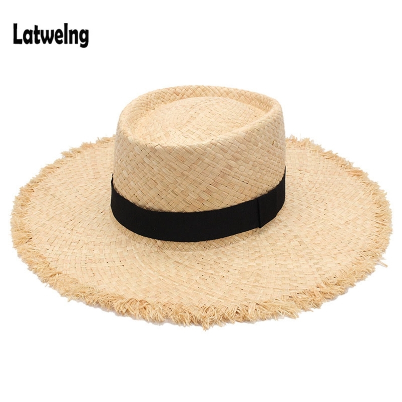 Wholesale Belt Raffia Straw Summer Sun Visor Hats For Women Lady Foldable Fashion Handmade Cap Wide Brim Panama Beach Hat 210709, 01
Wholesale Belt Raffia Straw Summer Sun Visor Hats For Women Lady Foldable Fashion Handmade Cap Wide Brim Panama Beach Hat 210709, 01