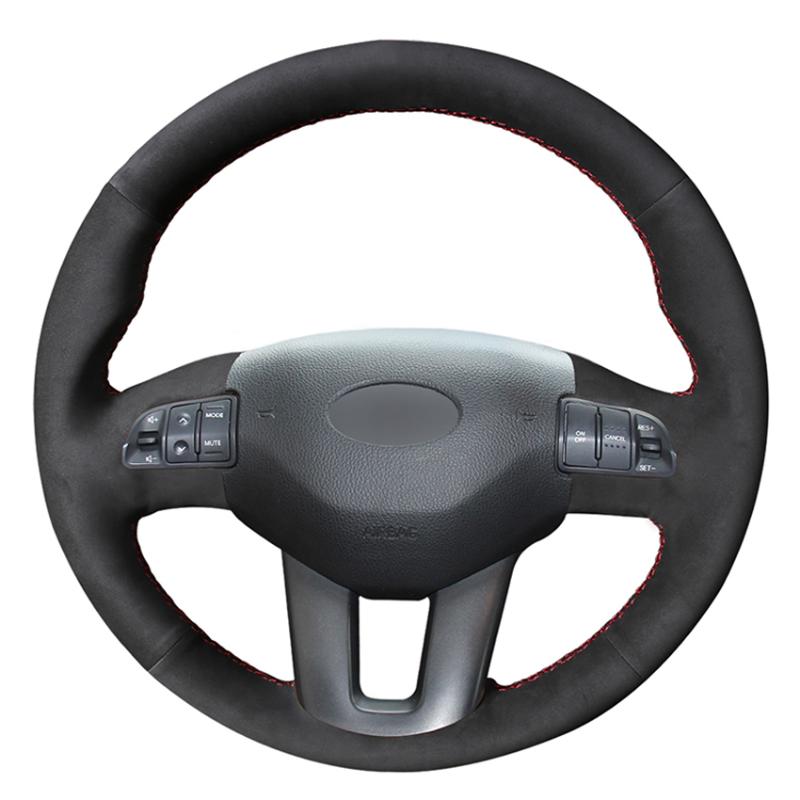 Steering Wheel Covers Black Suede DIY Hand-stitched Car Cover For Kia Sportage 3 2010-2021 Ceed Cee'd 2009-2012
Steering Wheel Covers Black Suede DIY Hand-stitched Car Cover For Kia Sportage 3 2010-2021 Ceed Cee'd 2009-2012