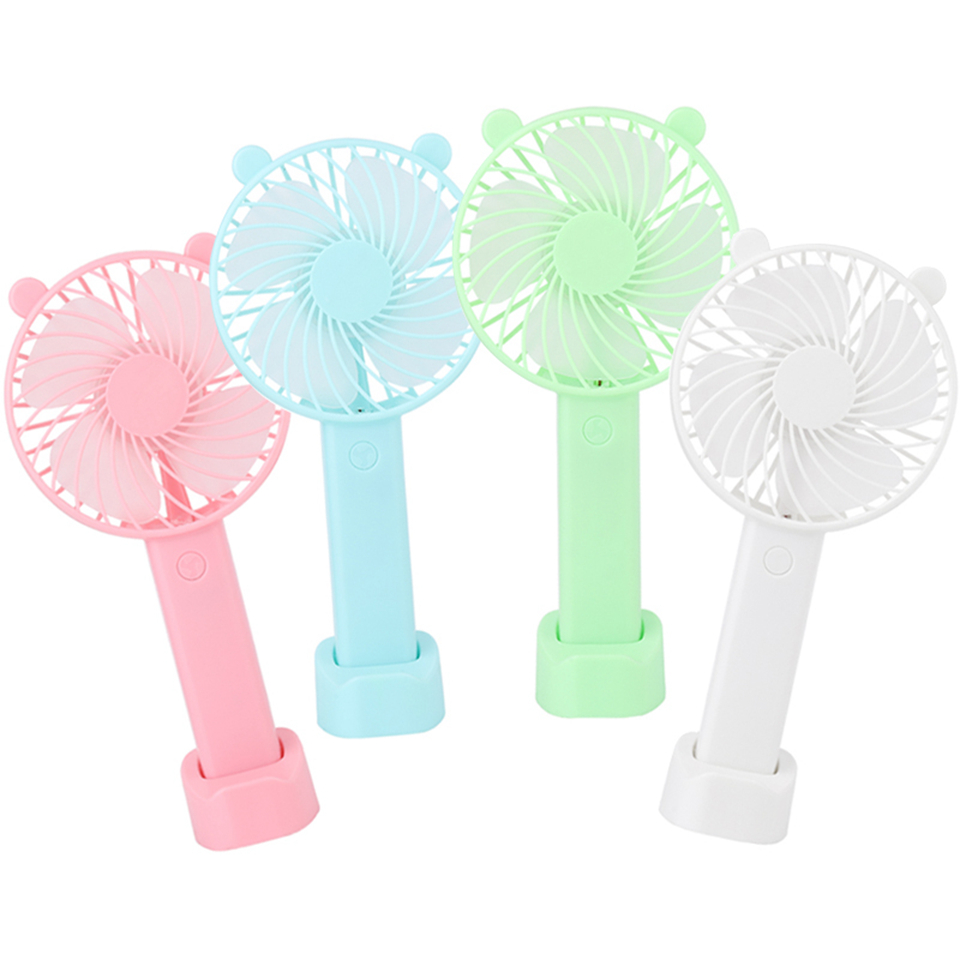 

Portable USB Gadgets Charging Travelling Office Hand Held Electric Hands Rechargeable Battery Headheld Fans Mini Air Blower Fan