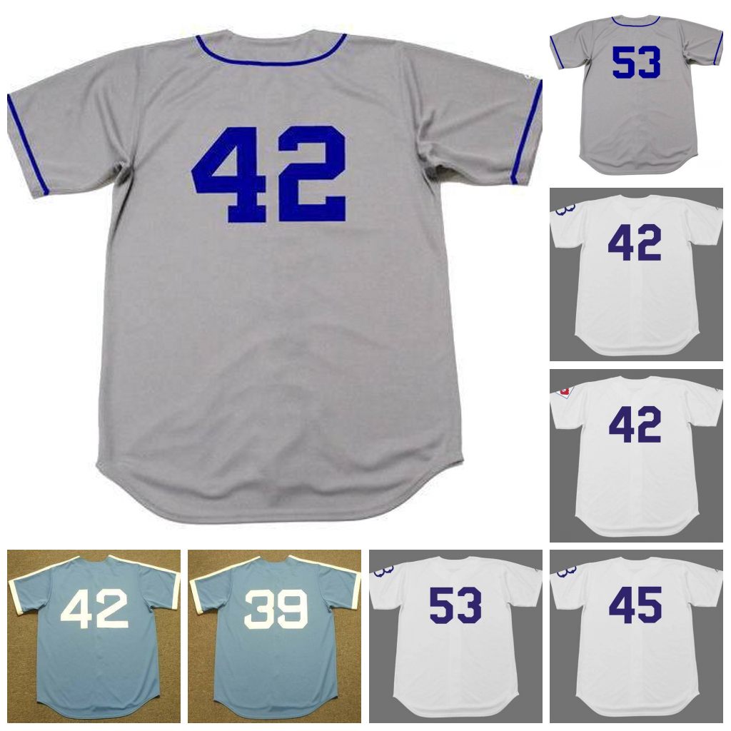 Brooklyn Vintage Baseball Jersey 39 ROY CAMPANELL 42 JACKIE ROBINSON 45 OHNNY PODRES 53 DON DRYSDALE, 53 don drysdale white
Brooklyn Vintage Baseball Jersey 39 ROY CAMPANELL 42 JACKIE ROBINSON 45 OHNNY PODRES 53 DON DRYSDALE, 53 don drysdale white