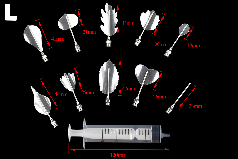 40PCS 3D Gelatin Jelly Art Needle Tools Pudding Flowers Cake Decorating Tools5768923