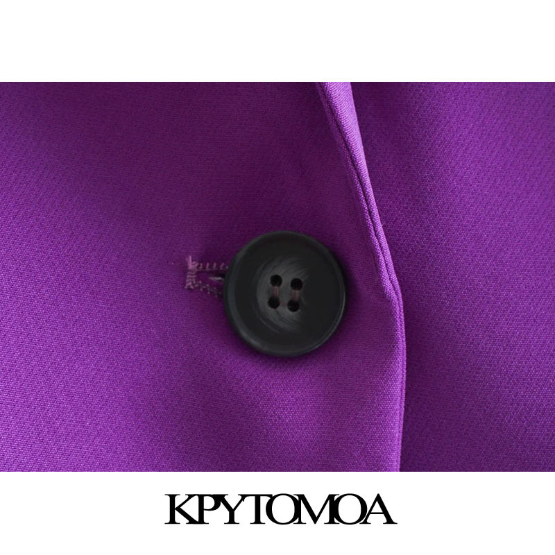 Women Fashion Office Wear Basic Blazer Coat Long Sleeve Pockets Female Outerwear Chic Tops 210420