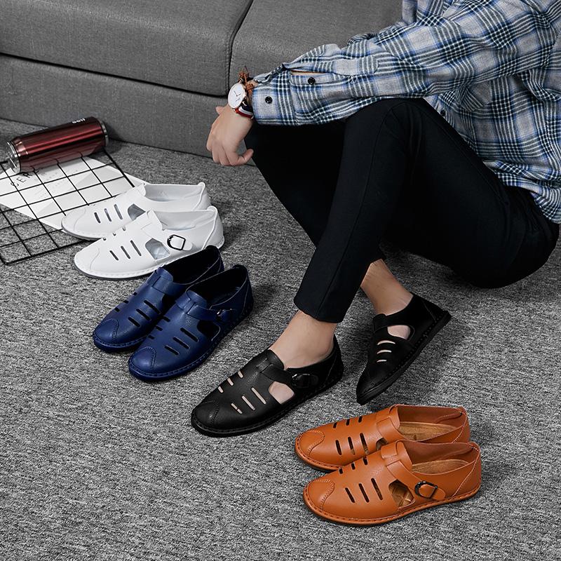 Sandals Big Size Shoes Sandalia Masculina Leather Men Breathable Fisherman Retro Gladiator Summer Slip On Loafers Slipper, Yut-q129-black
Sandals Big Size Shoes Sandalia Masculina Leather Men Breathable Fisherman Retro Gladiator Summer Slip On Loafers Slipper, Yut-q129-black