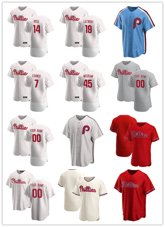 Custom Jersey Men Youth Philadelphia Phillies 14 Pete Rose 7 Maikel Franco 19 Greg Luzinski 45 Tug McGraw Baseball Jerseys, Blue;black
Custom Jersey Men Youth Philadelphia Phillies 14 Pete Rose 7 Maikel Franco 19 Greg Luzinski 45 Tug McGraw Baseball Jerseys, Blue;black