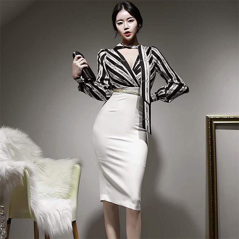 office Stripe Dress Korean Ladies Long Sleeve V neck Sexy Club Bodycon Dresses for women china clothing 210602, The picture color
office Stripe Dress Korean Ladies Long Sleeve V neck Sexy Club Bodycon Dresses for women china clothing 210602, The picture color