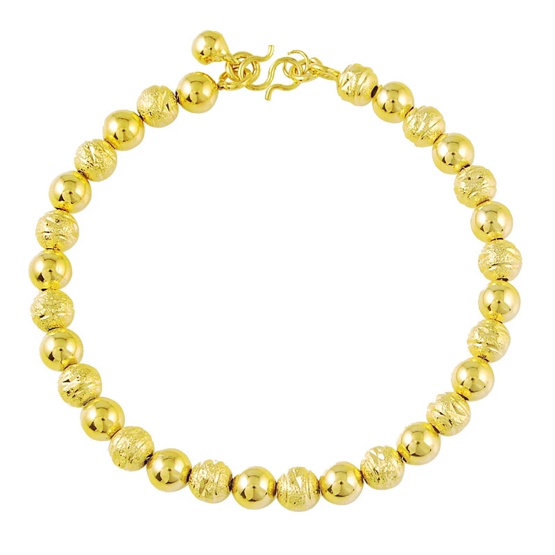 New 24K Gold Bracelet Large And Small Buddha Beads Gold-Plated Fashion Bracelet Suitable For WomenS Jewelry Gifts
New 24K Gold Bracelet Large And Small Buddha Beads Gold-Plated Fashion Bracelet Suitable For WomenS Jewelry Gifts